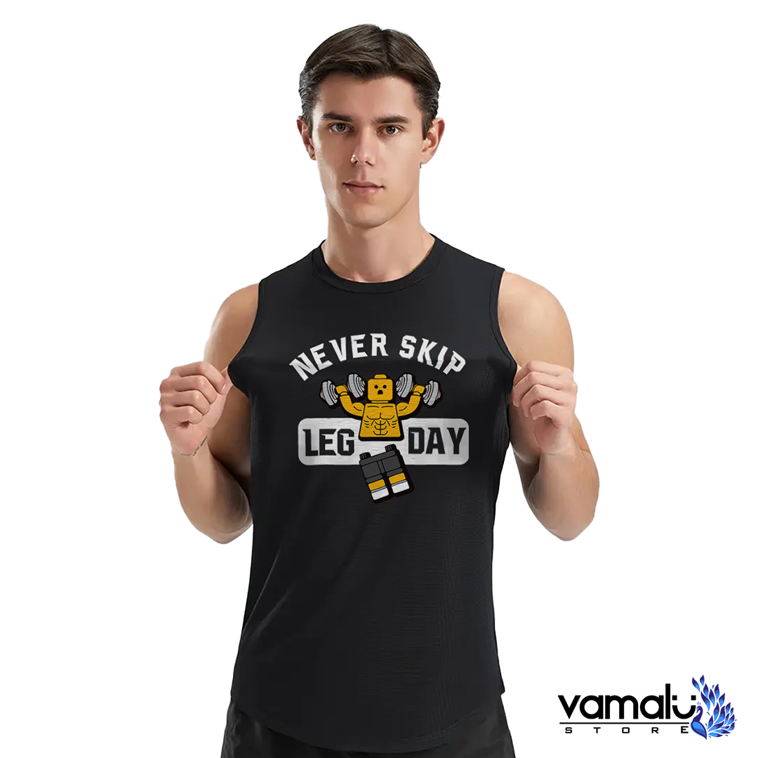 Never Skip Leg Day - Camiseta Deportiva
