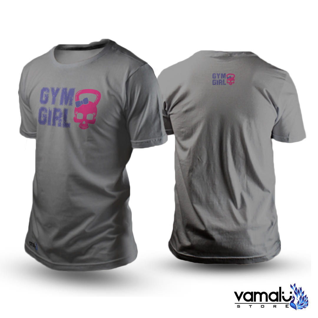 Gym Girl Kettlebell Skull - TShirt