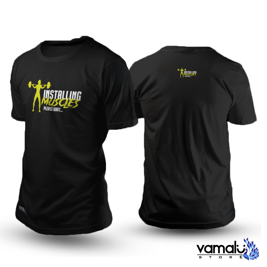 Installing Muscles Please Wait… | T-Shirt