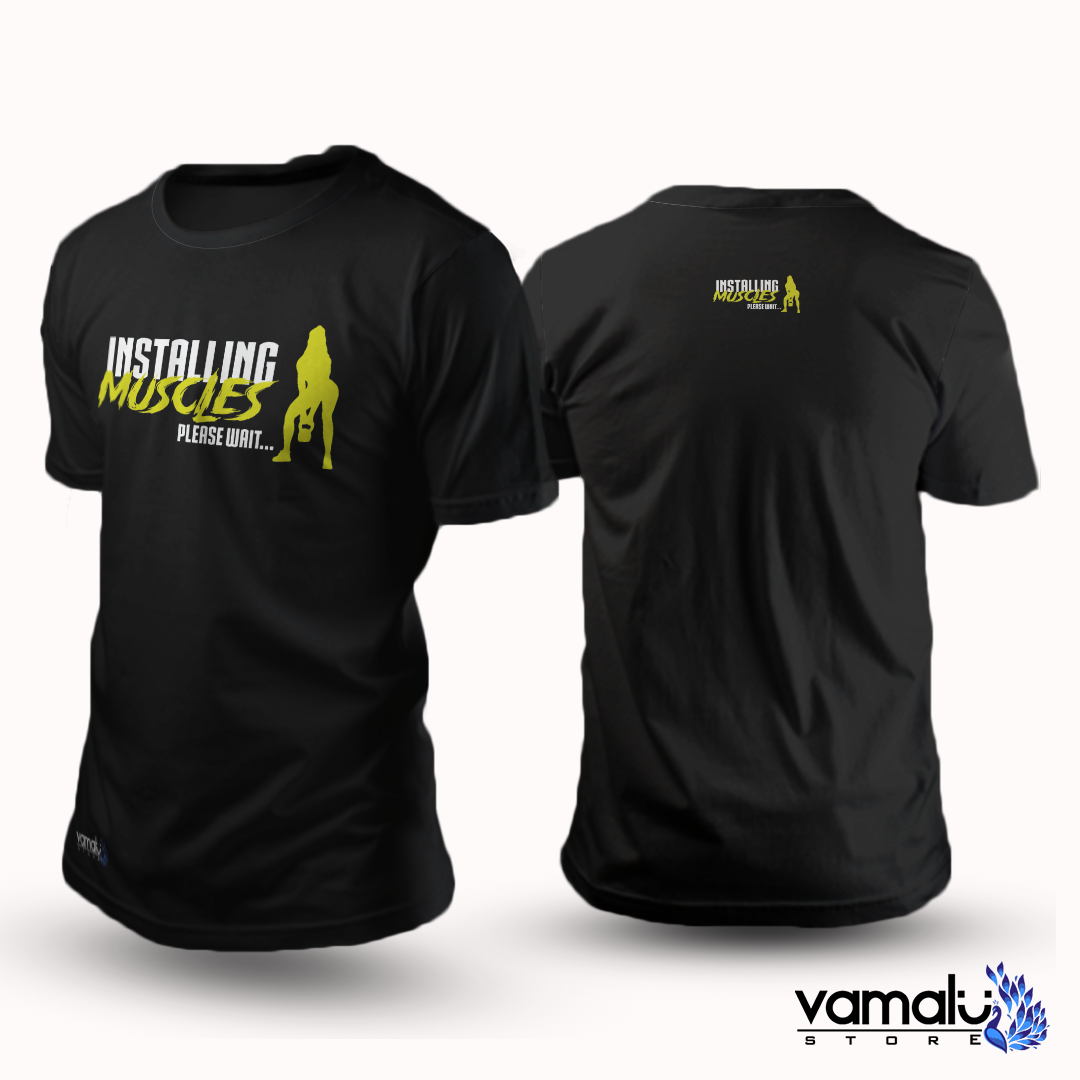 Installing Muscles Please Wait… | T-Shirt